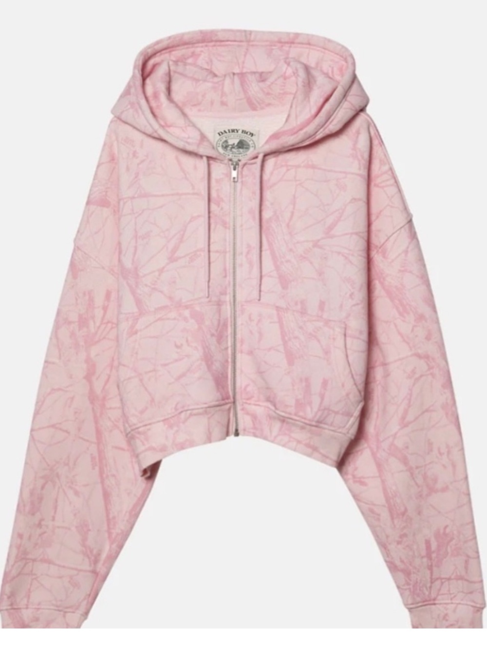 Dairy Boy Zip Up Hoodie Bubblegum